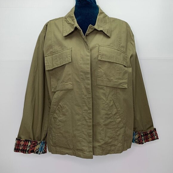 Hayden Jacket Small Embroidered Cotton Utility NWT Southwestern - Picture 3 of 12
